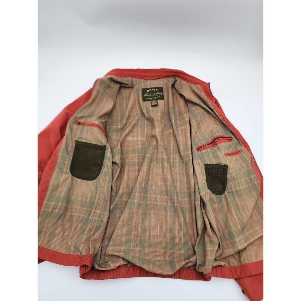 Vintage Orvis Signature Series Jacket Mens M Soft Faux Suede Lined Burnt… - Picture 6 of 15